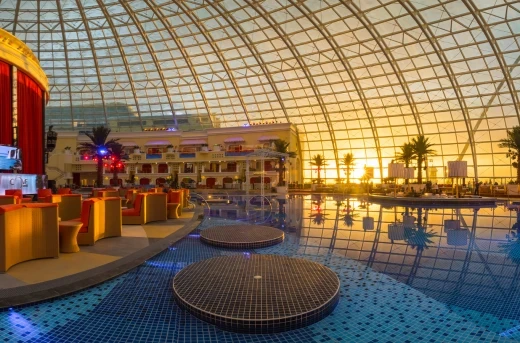 Ultimate Tropical Experience: Okada Beach Club Daycation at Cove Manila's Glass Dome with Pool Access, Set Meal, Live Band, Wellness Activities