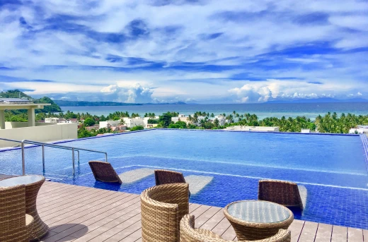 69% Off Enjoy your Stay in a Superior Room with Infinity Pool access, Buffet Breakfast For Two, Full Body Massage or Island Hopping at Altabriza Resort Boracay starting P2999 instead of 9760