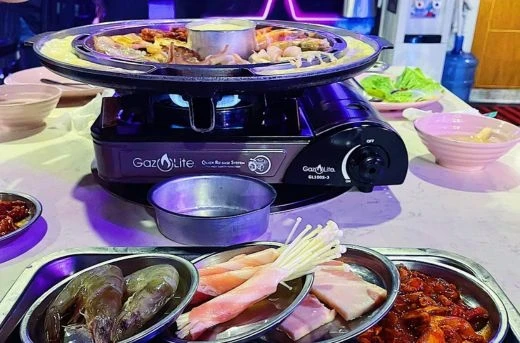 33%Off Unlimited BBQ at Anongsayo Maginhawa: Moksal, Enoki Rolls, Spicy Pork, Pork Jowl, Lettuce, Cheese, Egg