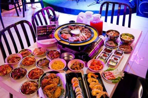 33%Off Unlimited BBQ at Anongsayo Maginhawa: Moksal, Enoki Rolls, Spicy Pork, Pork Jowl, Lettuce, Cheese, Egg