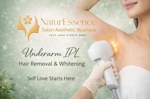 62%Off Unlimited Wart Removal, IPL Underarm Hair Removal, or Whitening Treatment at NaturEssence Salon...