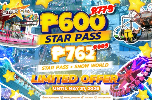 23%Off Star City: Enjoy Unlimited Access to 30 Rides and Attractions - Enjoy Ride-All-You-Can at Star City in Manila: Avail until May 31