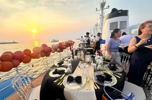 52%Off Romantic Date Experience: Enjoy a One-Hour Manila Bay Luxury Cruise and a Two-Hour Dockside Dinner Experience Aboard At Manila Bay Yacht Cruises for P2899 instead of P6000