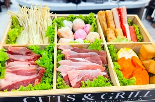 30%Off Most Sulit and Ultimate Dining Experience: Unlimited Samgyupsal, Hotpot, Beef & Steak, Scallops & Tempura, Drinks Plus Buffet Style Side Dishes and More at Cuts & Grill Pasay City for P699 instead of P999