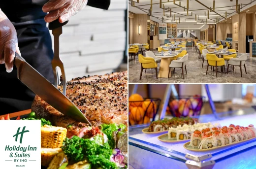 Up to 45%Off Flavors Buffet at Holiday Inn & Suites Makati: Indulge in a World of Buffet Exuberance
