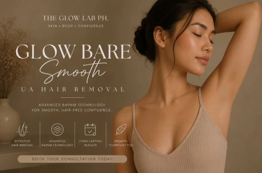 40%Off Pamper Youself Fresh Glow Facial, Back Glow Diamond Peel, Pico Lip Glow, Glow Bright Underarm, and more at The Glow Lab PH Aesthetics in Cainta Rizal Starting at P299 instead of P499