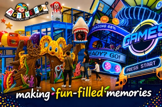 Up To 50%Off 3-Hour Play Pass at ActiveFun BGC for P465 or SM Megamall for P249: Ultimate Fun for Kids valid weekdays