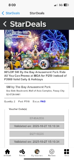 90%Off SM By the Bay Amusement Park Ride All You Can Promo at MOA for P259 instead of P2660 Valid Daily & Holidays
