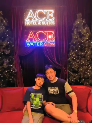 39%Off Ace Hotel Room Accomodation for 2 Adults & 2 Kids with Buffet Breakfast & Ace Water Spa Tickets - Deluxe or Junior Suite Room