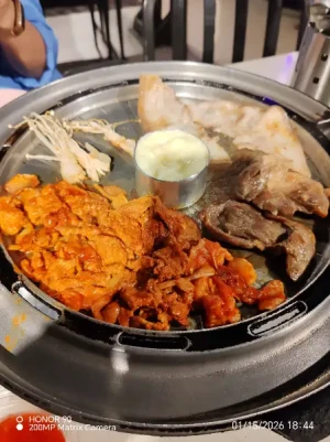 33%Off Unlimited BBQ at Anongsayo Maginhawa: Moksal, Spicy Pork, Pork Jowl, Lettuce, Cheese, Egg