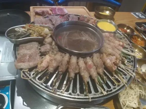 55%Off Celebrate Unlimited Samgyupsal Grill, Serve Ups Endless Meats, Seafood, Sides, Hotpot, Drinks and more at Mr. Korea Unlimited BBQ Two-Ecom MOA , Ayala North Exchange, Ayala Malls Feliz for P399 instead of P899