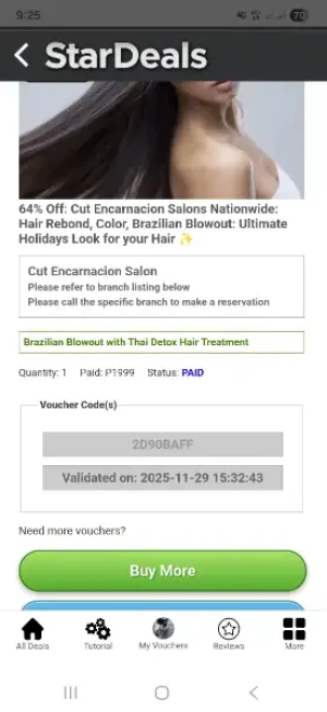 64% Off: Cut Encarnacion Salons Nationwide: Hair Rebond, Color, Brazilian Blowout: Ultimate Holidays Look for your Hair ✨