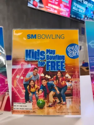 Up to 26%Off SM Bowling at SM MOA, Megamall, SM North EDSA, SM Southmall, SM Fairview, SM Clark, SM CDO Downtown Premier, SM Lanang Davao, SM Cebu, and SM Seaside Cebu