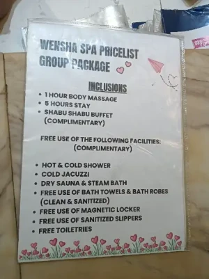 31%Off: P888 instead of P1280 for Wensha Full Body Massage, Eat-All-You-Can Buffet Sauna Jacuzzi Pasay Banawe Valid Daily