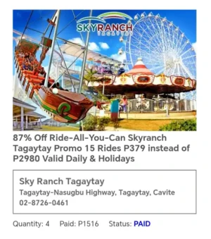 87% Off Ride-All-You-Can Skyranch Tagaytay Promo 15 Rides P379 instead of P2980 Valid Daily & Holidays