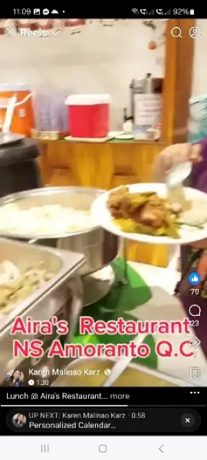 P299 instead of P399 for Aira's Unlimited Eat-All-You-Can Buffet sa Banawe 9am-9pm All-Day Daily (Malapit sa Ace Water Spa Banawe)