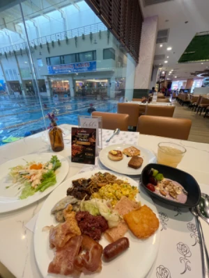 P599 instead of P788 International Brunch Buffet or P949 instead of P1588 Lunch Buffet at Ace Water Spa Pasig & Unli Fresh Juices & Coffee