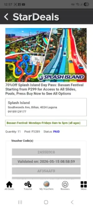 70%Off Splash Island Day Pass: Basaan Festival Starting from P299 for Access to All Slides, Pools, Press Buy Now to See All Options