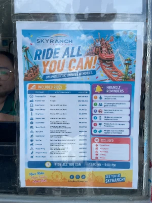 90% Off Skyranch Pampanga Ride All You Can Promo for P299 instead of P2990 Valid Daily & Holidays
