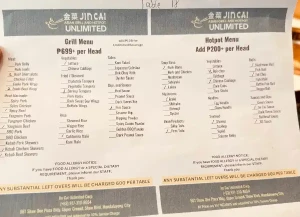 22%Off Jin Cai: Experience Unlimited Asian Grill and Hotpot located in Mandaluyong City P699 instead of P899