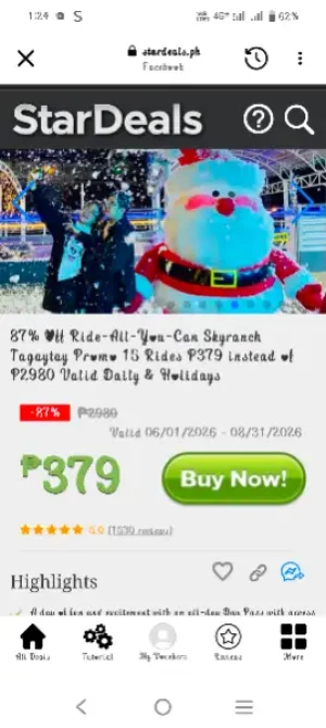 87% Off Ride-All-You-Can Skyranch Tagaytay Promo 15 Rides P379 instead of P2980 Valid Daily & Holidays