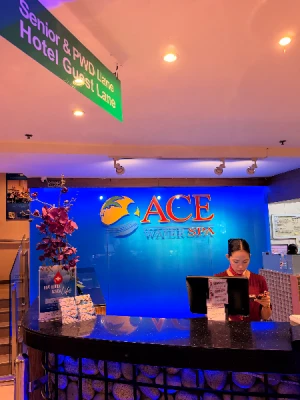39%Off Ace Hotel Room Accomodation for 2 Adults & 2 Kids with Buffet Breakfast & Ace Water Spa Tickets - Deluxe or Junior Suite Room