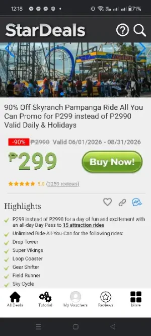 90% Off Skyranch Pampanga Ride All You Can Promo for P299 instead of P2990 Valid Daily & Holidays