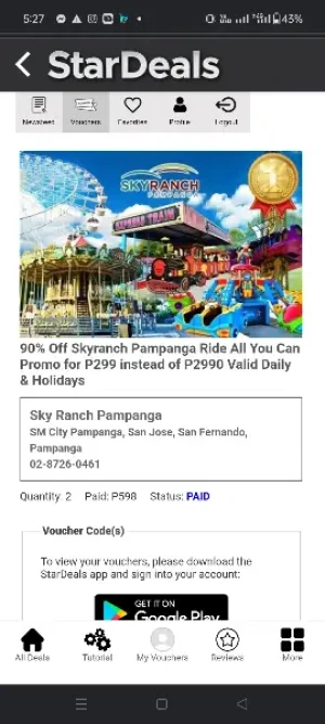 90% Off Skyranch Pampanga Ride All You Can Promo for P299 instead of P2990 Valid Daily & Holidays