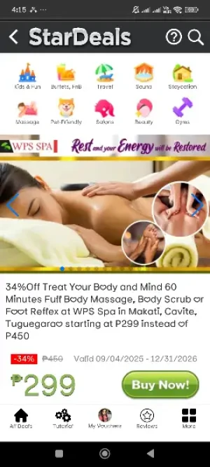 34%Off Treat Your Body and Mind 60 Minutes Full Body Massage, Body Scrub or Foot Reflex at WPS Spa in Makati, Cavite, Tuguegarao starting at P299 instead of P450
