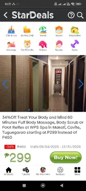 34%Off Treat Your Body and Mind 60 Minutes Full Body Massage, Body Scrub or Foot Reflex at WPS Spa in Makati, Cavite, Tuguegarao starting at P299 instead of P450