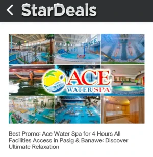 Best Promo: Ace Water Spa for 4 Hours All Facilities Access in Pasig & Banawe: Discover Ultimate Relaxation