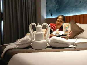39%Off Ace Hotel Room Accomodation for 2 Adults & 2 Kids with Buffet Breakfast & Ace Water Spa Tickets - Deluxe or Junior Suite Room